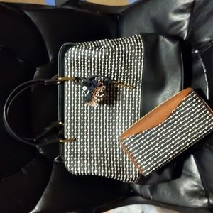 Fossil Lane Satchel Bag and wallet